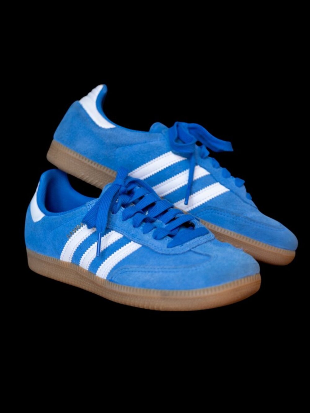 ADIDAS Samba ADV Bluebird White Gum Suede Skate Shoes Sneakers US 5.5 EU 38